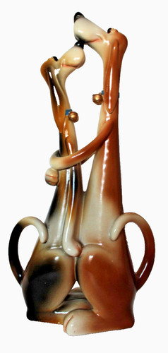 Zwei große hunde skulptur - große,