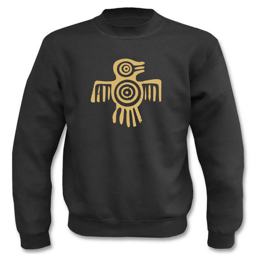 Pullover aztec bird - l,