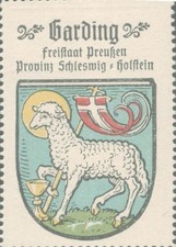 Garding  / Reklamemarke Kaffee Hag - Wappen - Ortswappen (4)