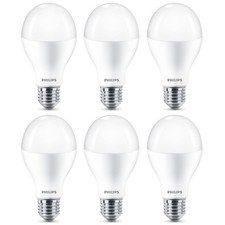 6 x Philips LED Birnenform A69 18,5W = 120W E27 matt 2000lm warmweiß 2700K 