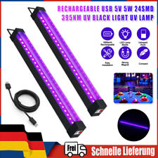 1/2X LED UV Schwarzlicht Akku