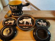 Hochwertiges handgearbeitetes Käsefondue aus Pontresina/Schweiz, NP 1.030 Euro