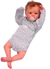 Baby Langarmbody in Grau mit