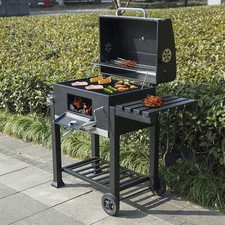 Holzkohlegrill aus Metall BBQ