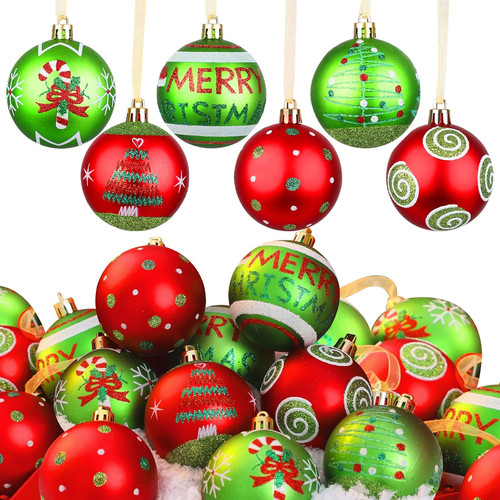 Stk mini weihnachtskugeln - 30,