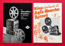 2 x Foto Prospekte AGFA um 1935/40 Schmalfilmprojektor    ( F213413