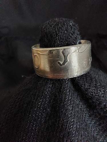 Massiver silberfarbener ring - massiver,