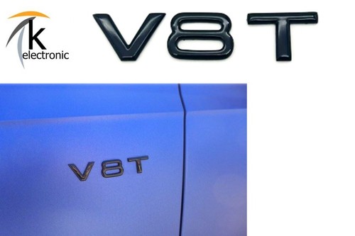 Audi v8t emblem schwarz - v8t,