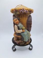 Alte geschnizte Kerze mit