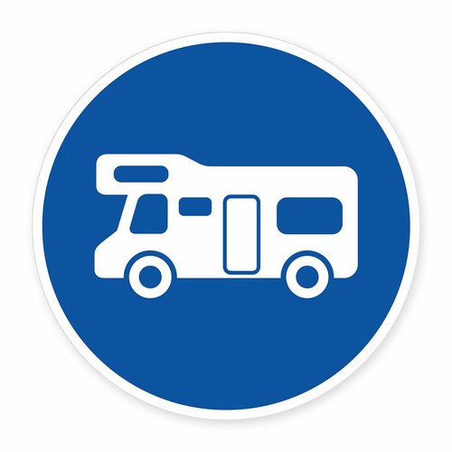 Schild wohnmobil erlaubt - schild, „wohnmobil