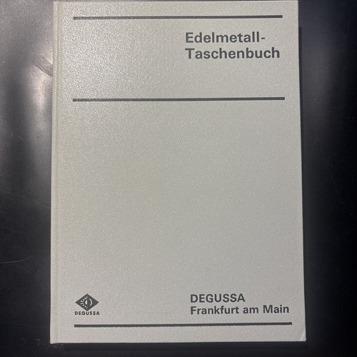 Edelmetall taschenbuch degussa - edelmetall-taschenbuch,