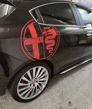 Alfa Romeo Aufkleber Logo 2x