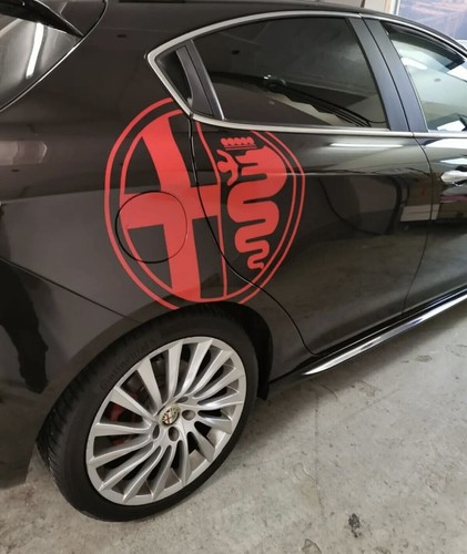 Alfa romeo aufkleber logo - romeo, 2x