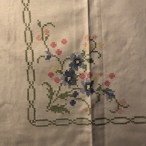 Tischdecke kreuzstich - tischdecke,