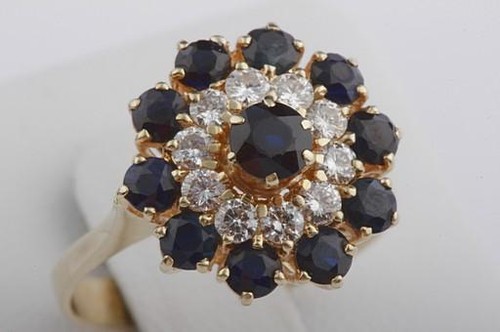 Saphir brillant diamant ring - diamant,