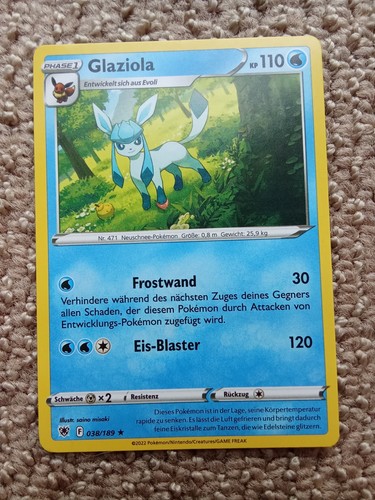 Pokemon karte glaziola - karte,