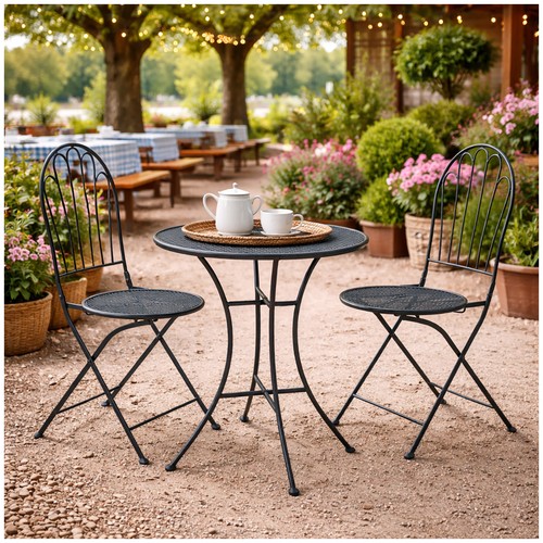 Bistro set ivo metall - metall, tisch