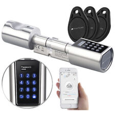 VisorTech Elektronischer Tür-Schließzylinder, Transponder, Code, Bluetooth & App