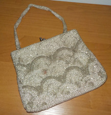 Vintage - schicke Abendtasche,  Perlen -  Tasche Clutch Handtasche Dirndl
