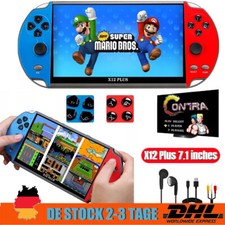 X12 plus Handheld Spielkonsole 2700 Spiele 16GB 7" MP5 Video Retro Game Console