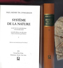 D'HOLBACH - Systeme de la Nature - Hildesheim 1994 (Nachdr. d. Ausg.  Paris 1821