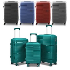 Reisekofferset Trolley Beautycase Hartschale mit Rollen Modell PP 3tlg BARUT