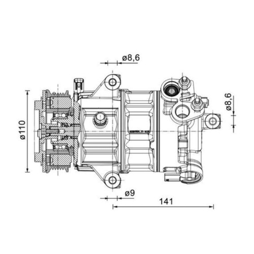Kompressor klimaanlage mahle - kompressor,