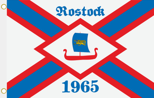Fahne flagge rostock 1965 - fahne,