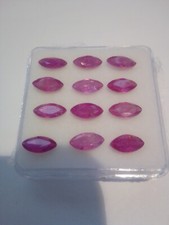 2 Ruby marquise/navette facet