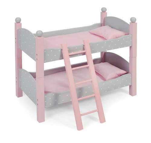 Puppen etagenbett puntos - puntos, grey