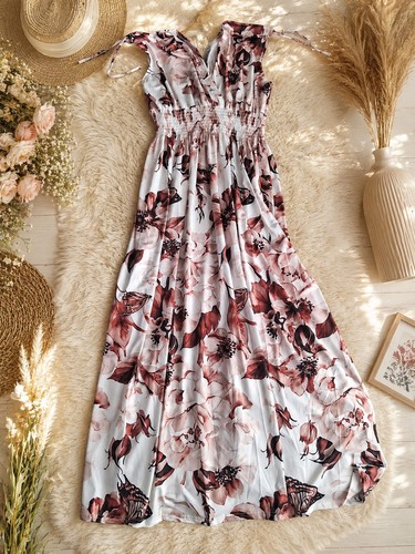 Maxikleid mit blumenmuster - mit,