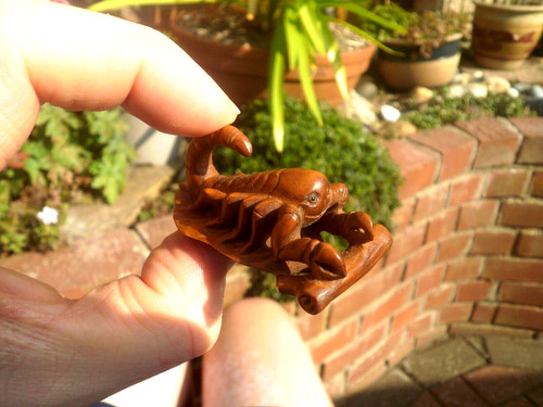 Handgeschnitztes holz netsuke - handgeschnitztes,