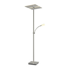 Lucande LED-Deckenfluter Parthena Stehleuchte Stehlampe Standleuchte nickel889
