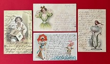 4 x Litho AK 1900/05 Kinder