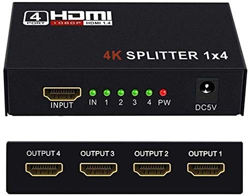 Hdmi splitter 1x4 verteiler - 4k,