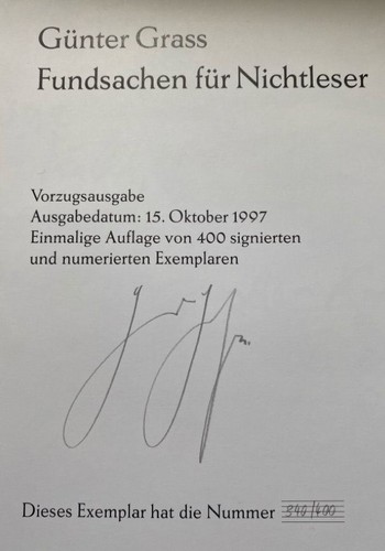 Signiert vorzugsausgabe - [,