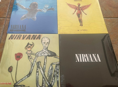 Nirvana black vinyl lp - nirvana, x