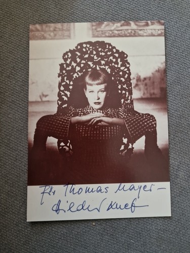Hildegard knef autogramm - knef,