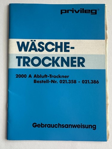 Privileg gebrauchsanweisung - privileg,
