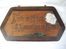 alter Haussegen Holzschild