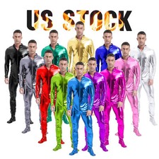 Men’s Shiny Metallic Unitard