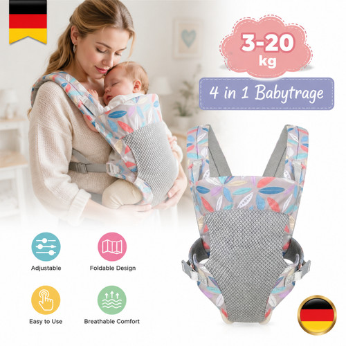 Babytrage atmungsaktiv faltbar - babytrage,
