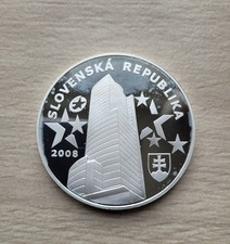1000 Koruna Abschied Kronen Slowakei 2008, 2 Oz Silber-Münze