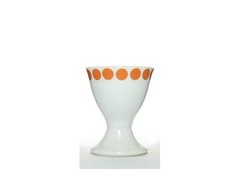 Eierbecher, Orage Punkte.Alt Porzellan. 0422W