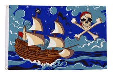 Piratenschiff Flagge (5 Fuß x