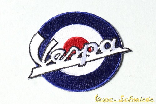 Aufnäher vespa mod blau - "vespa-mod",