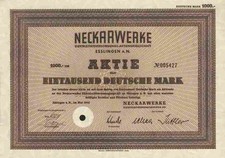 Neckarwerke 1952 esslingen - neckarwerke,
