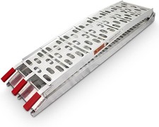 Motorradrampe/Alu Auffahrrampe/Verladerampe/Auffahrschiene 340kg 2,28m klappbar