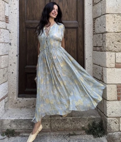 Zara kleid blumen zw - blumen,