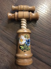 Korkenzieher Holz Vintage